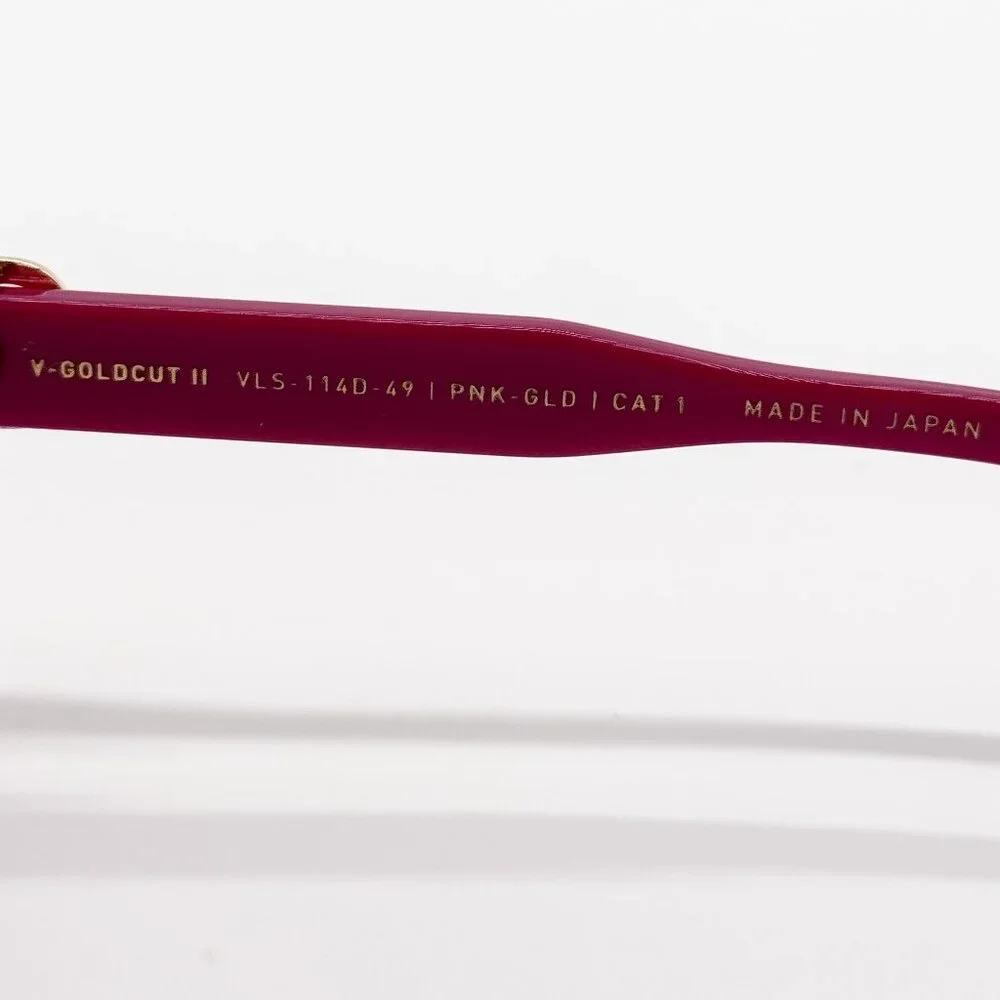 NEW VALENTINO V-GOLDCUT VLS-114D PINK WOMEN CAT EYE SUNGLASSES VALENTINO